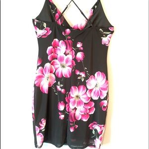 ‼️2/$18‼️ Charlotte Russe black floral mini dress